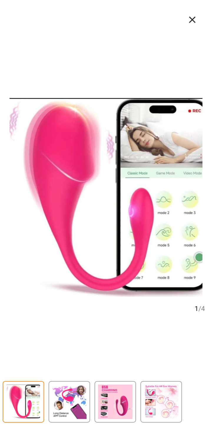 App controlled wireless egg vibrator
